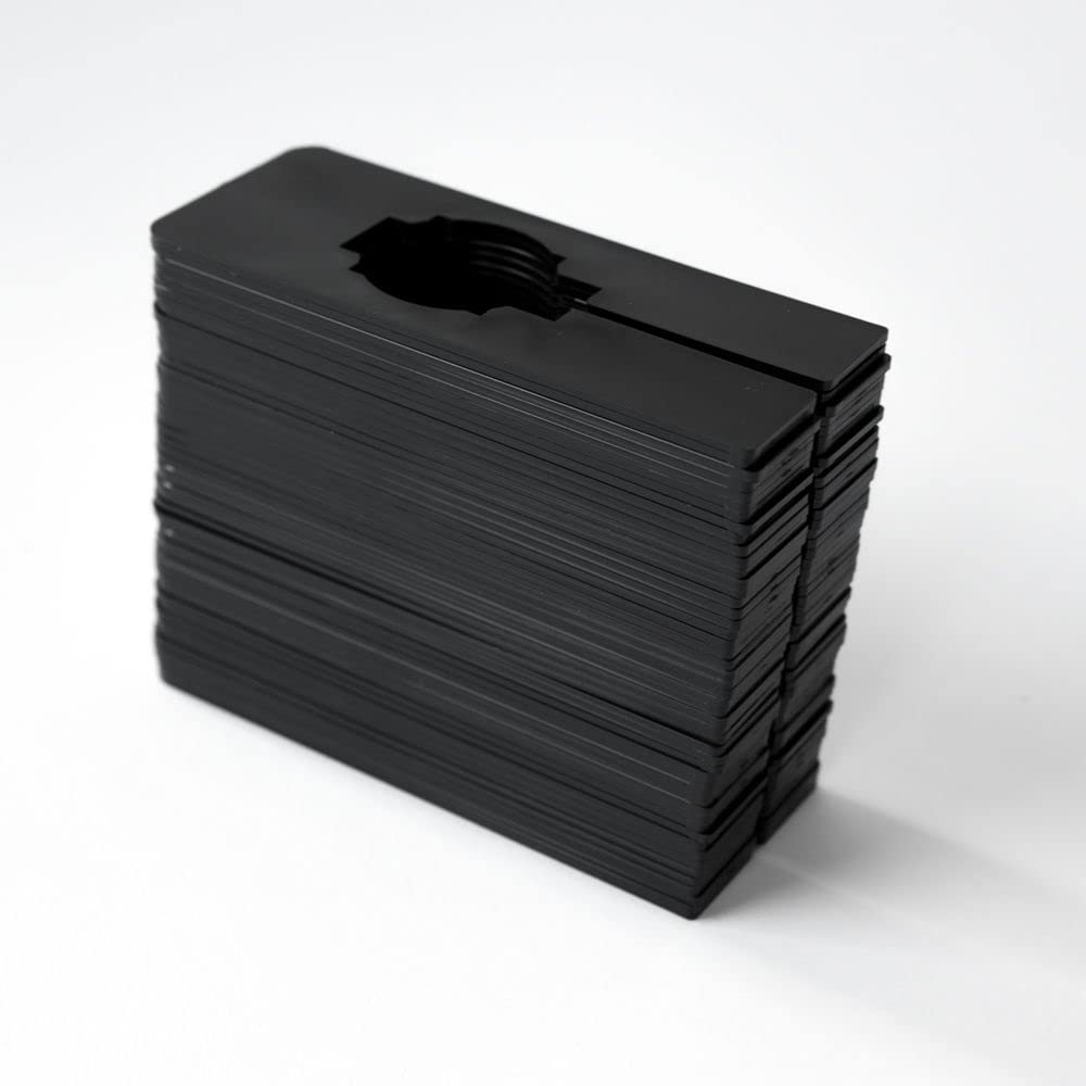 Nahanco Qsdbblank50, Black Rectangular Clothing Size Dividers, Blank, Kit Of 50