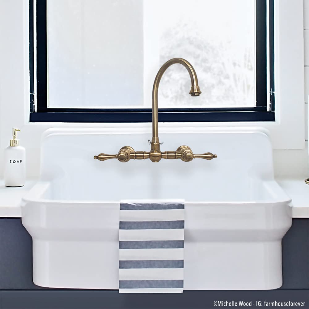 Whitehaus Ofch2230-White Old Fashioned Country Kitchen/Utility Sink, White