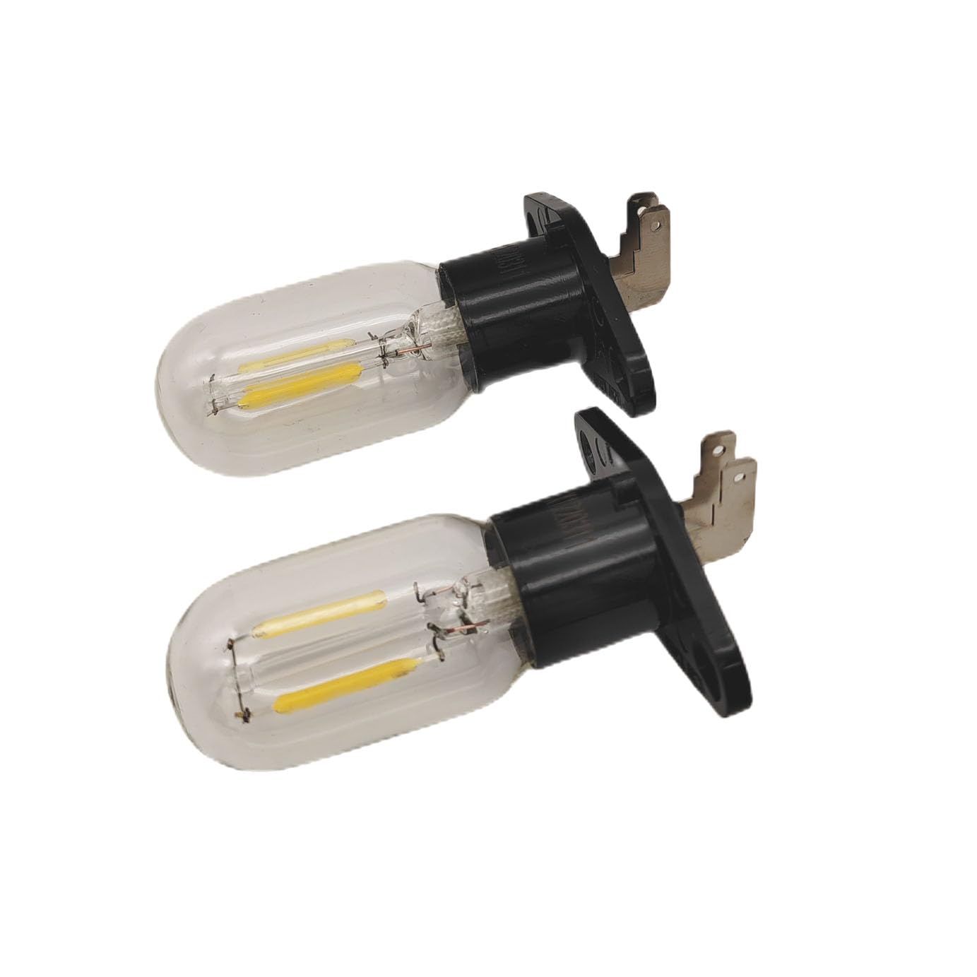 QLEE Led Z187 Microwave Bulb, 1.5W Equivalent to 20W, Vertical Right T170 Base, Black, 2 Count, Replacement for Galanz LG Samsung Whirlpool