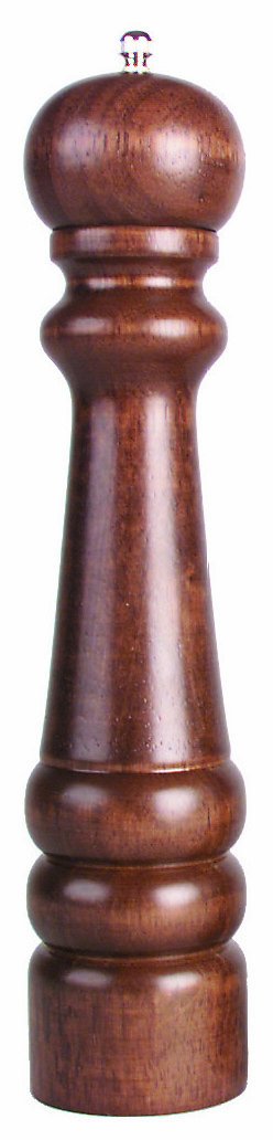 Crestware Wood Pepper Mill, 12-Inch, Silver