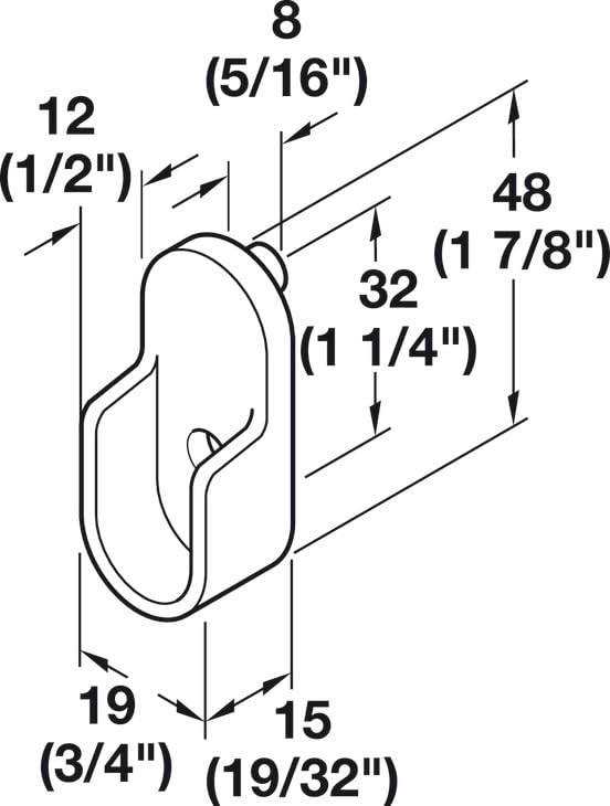 Top Shelf Hardware Oval Closet Rod With End Supports (Satin Nickel, 36'' Wide Space)