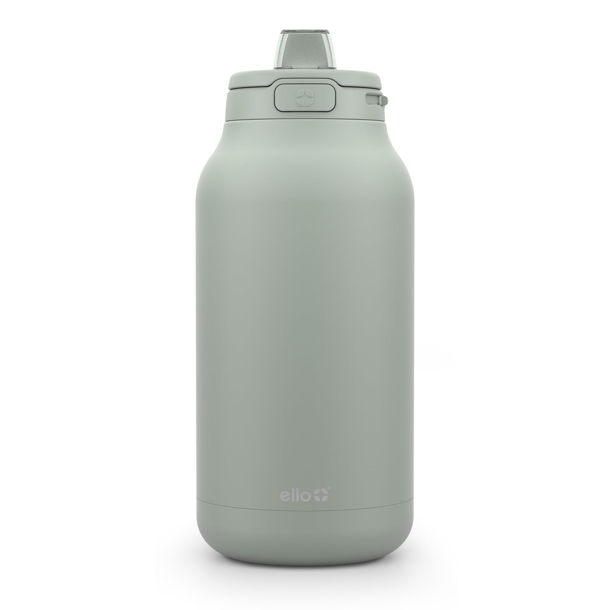 Ello Hydra 64oz Stainless Steel Water Jug with Locking Leak Proof Lid | Reusable Half Gallon Vacuum Insulated Metal Bottle with 