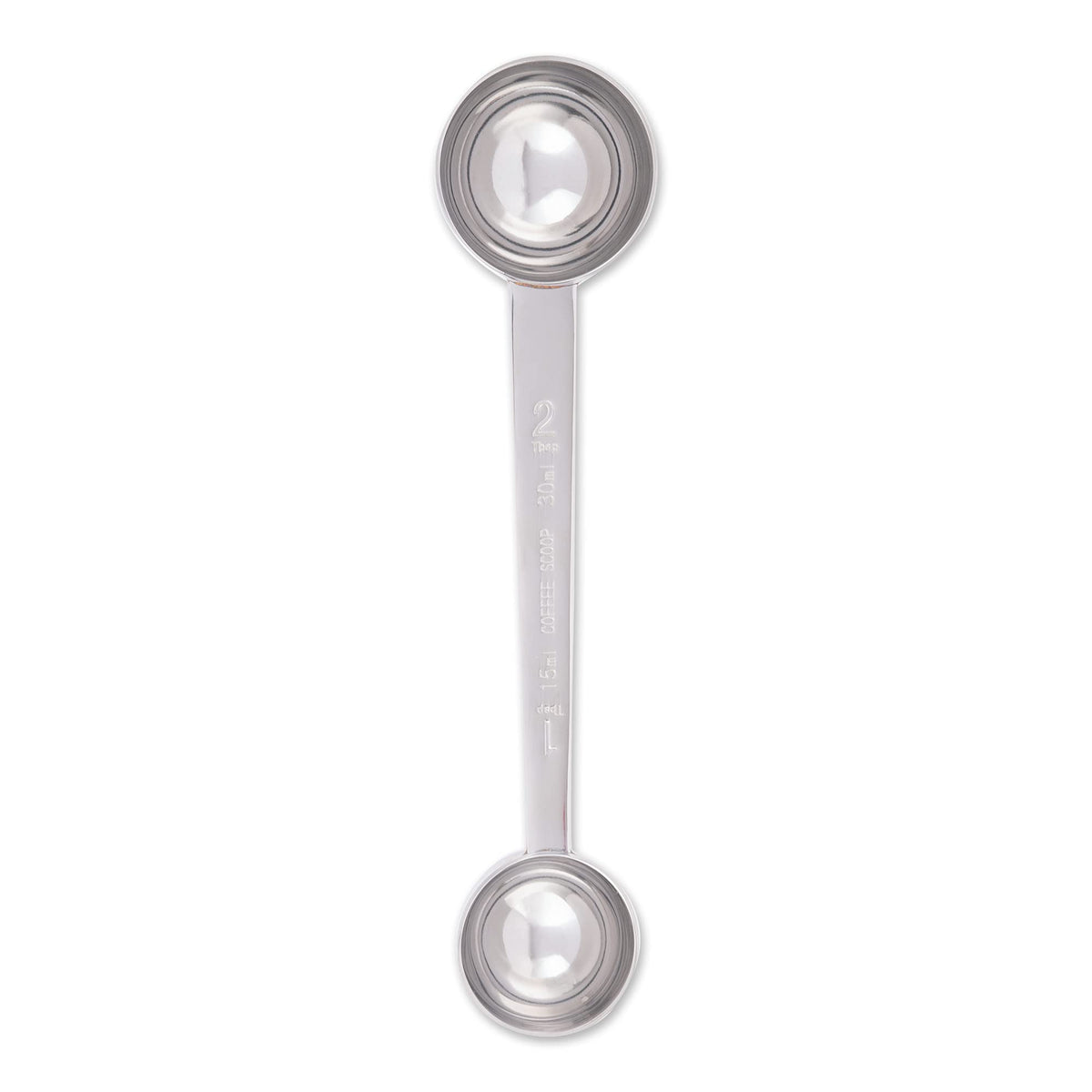 Rsvp International Coffee Measuring Spoon, Long Handled Stainless Steel Scoop Multi-Purpose For Baking, Ground Coffee, Beans Or