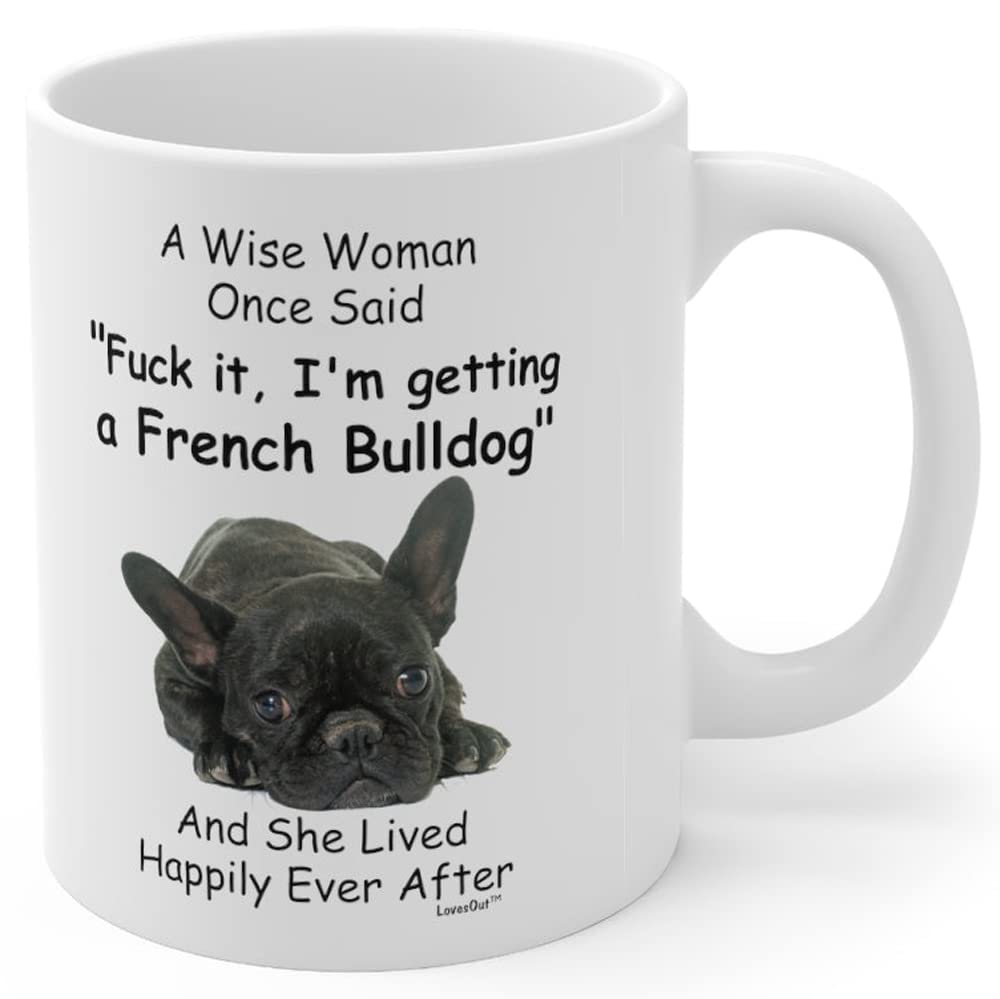 Lovesout Funny Black French BullDog Gifts For Women Frenchies Lovers Coffee Mug For Dog Mom Gift Mothers Day 2026 Christmas Fun