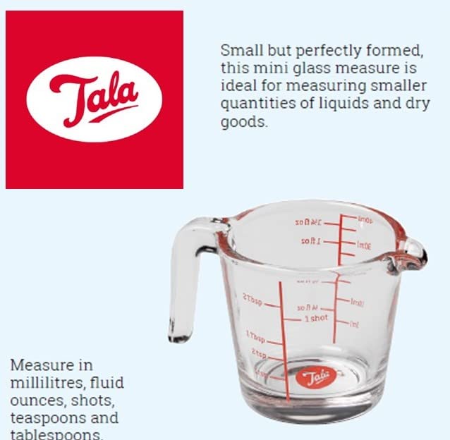 Tala 40Ml Mini Glass Measuring Jug