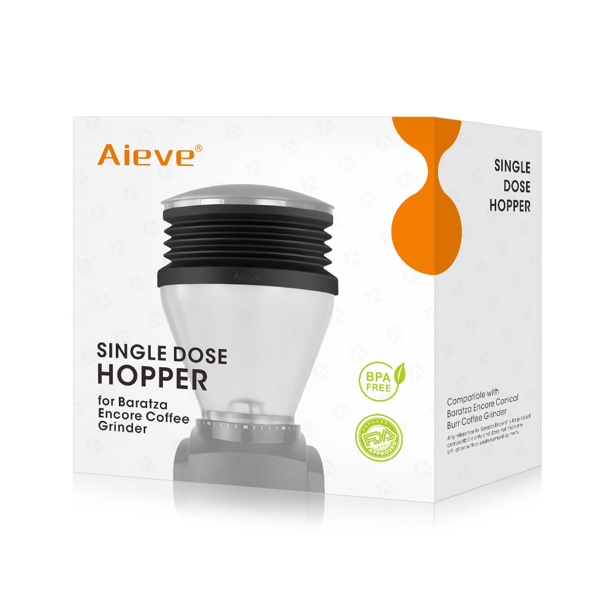Aieve Silicone Coffee Hopper Bellow Compatible With Baratza Encore Grinder Esp/Virtuosa+ Coffee Grinder