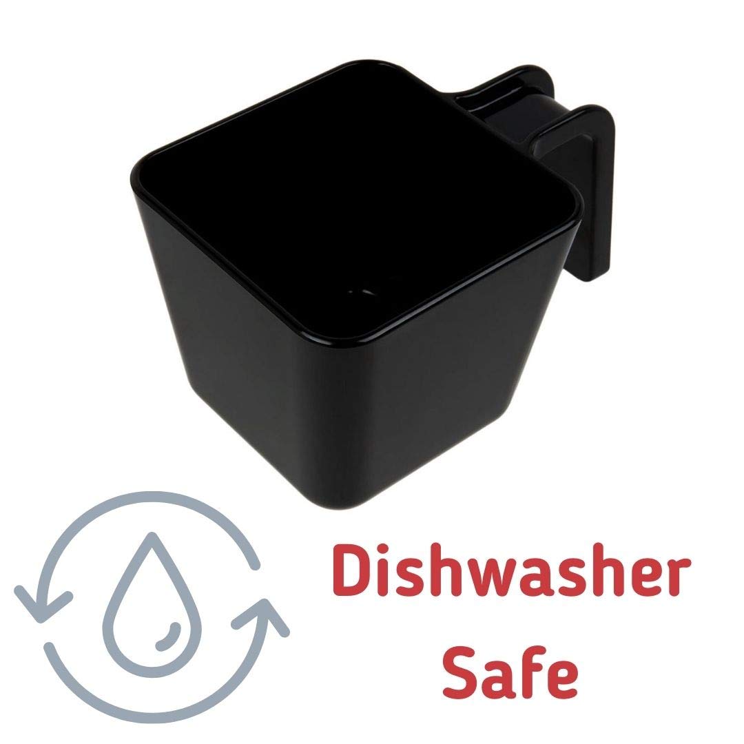 Carlisle 20 Oz. Black Polycarbonate Portion Cup