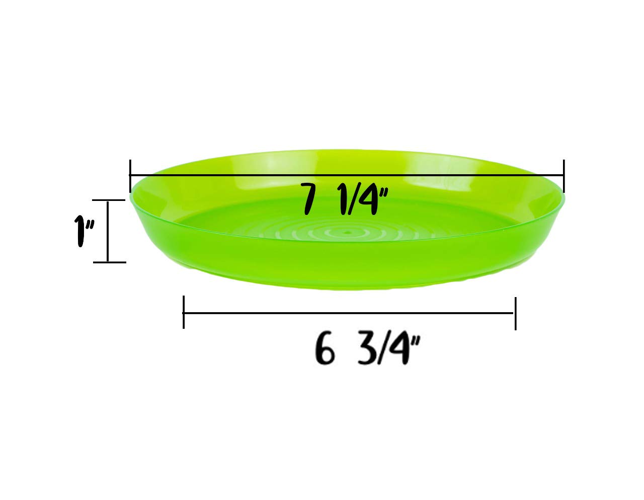 Cuddly Hippo Kids Plastic Dinnerware Set Of 18 Multi Color Plates - Reusable, Bpa-Free, Dishwasher Safe And Microwaveable