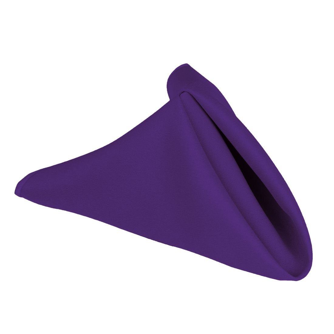 Linentablecloth 20-Inch Polyester Napkins (1-Dozen) Purple