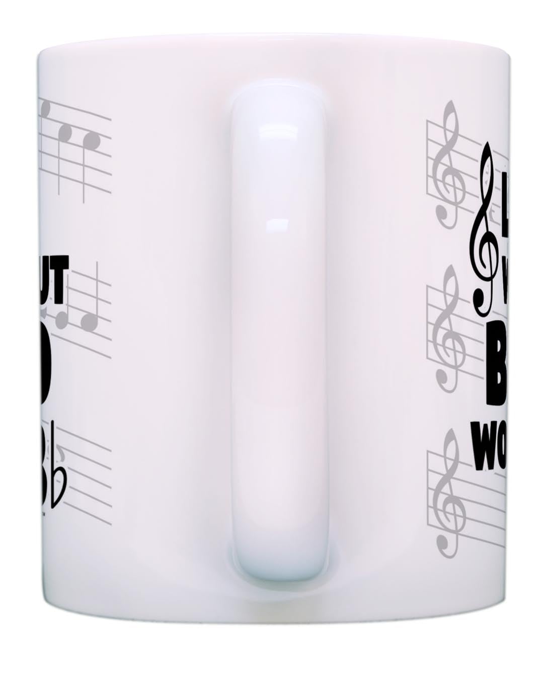 Thiswear Funny Music Gifts Life Without Band Would B Flat Violin Drum Tuba Horn Gift 11Oz Ceramic Coffee Mug With Handle