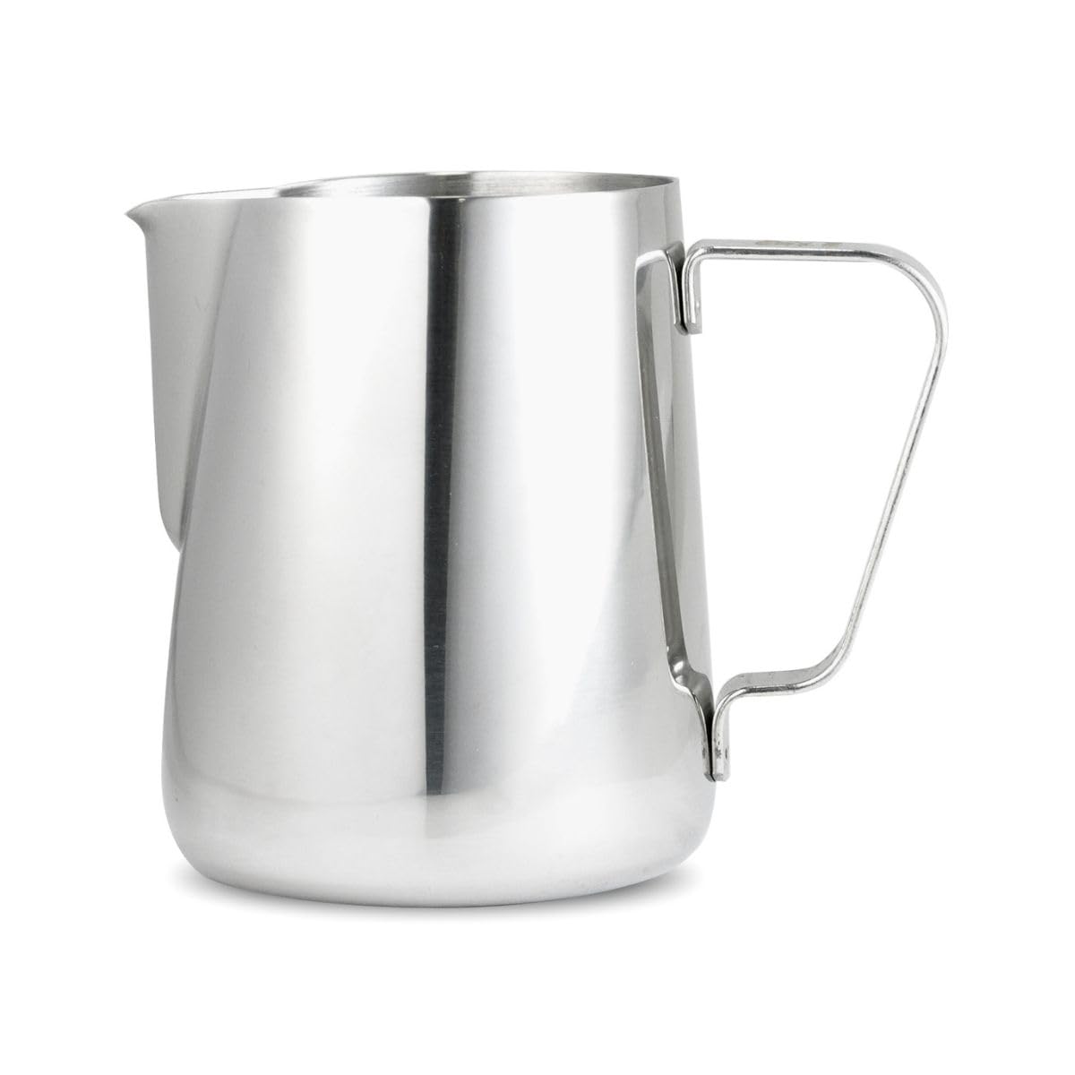 Barista Basics 20 Oz Silver Stainless Steel Milk Frother Pitcher, Steaming Pitcher For Latte Art, Food-Grade/W Measurements