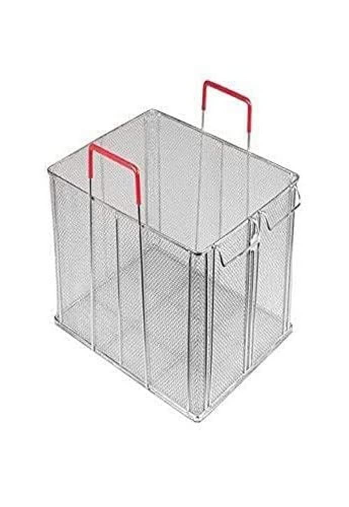 Winco Mpn-1613, 16.5'' X 13.5'' X 10'' Stainless Steel Rectangle Bulk Pasta Basket, Food Strainer, Commercial Boil Basket
