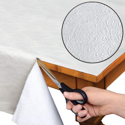 Home Bargains Plus Quilted Heavy Duty Table Pad Protector With Flannel Backing - Cut To Fit -70'' Round