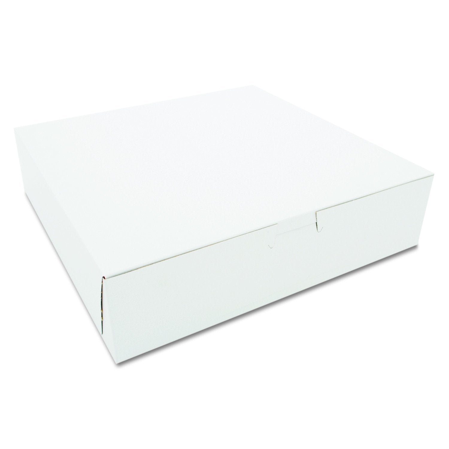 Southern Champion Tray 0969 Premium Clay Coated Kraft Paperboard White Non-Window Lock Corner Bakery Box, 10 Length X 10 Wid
