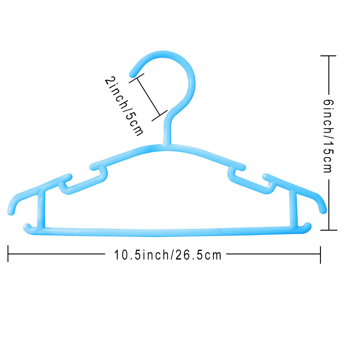 Goodtou 60Pack Baby Clothes Hangers For Closet Plastic Small Kids Hangers Childrens Nursery Hangers Infant Hangers For Closet