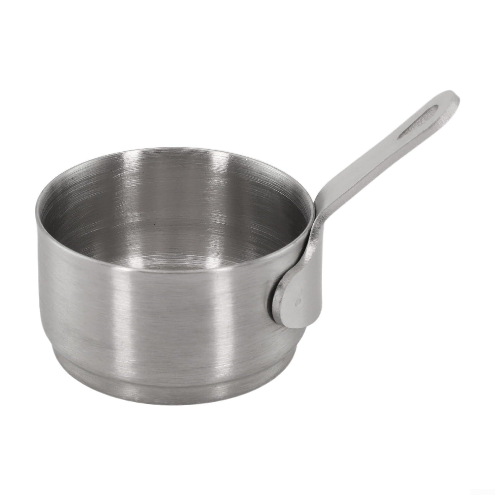 Tixorelin Stainless Steel Saucepan Small NonStick Boiling Pot for Tea Milk Coffee, Brushed Finish Kitchen Cookware with Smooth 