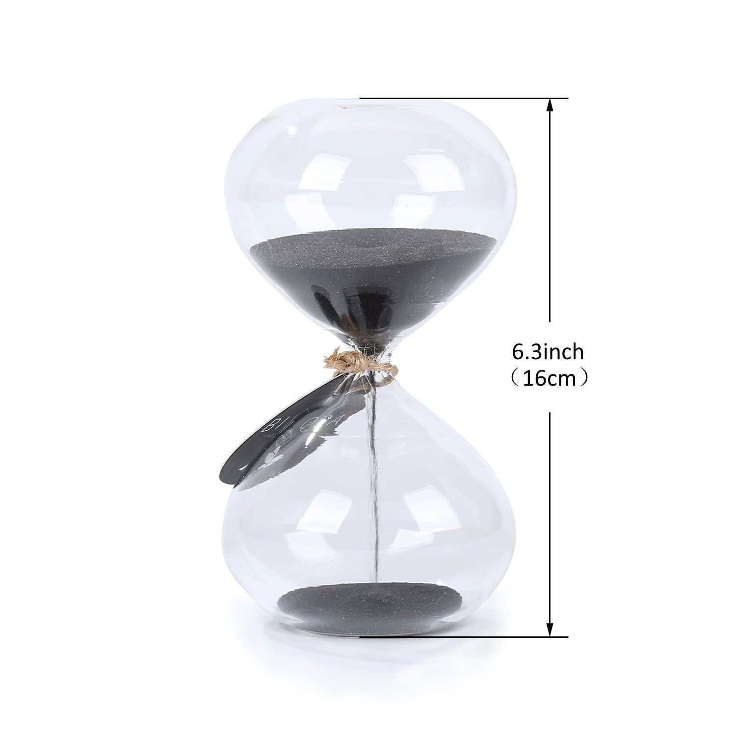Swisselite Biloba Puff Sand Timerhourglass Sand Timer - Inspired Glasshome, Desk, Office Decor