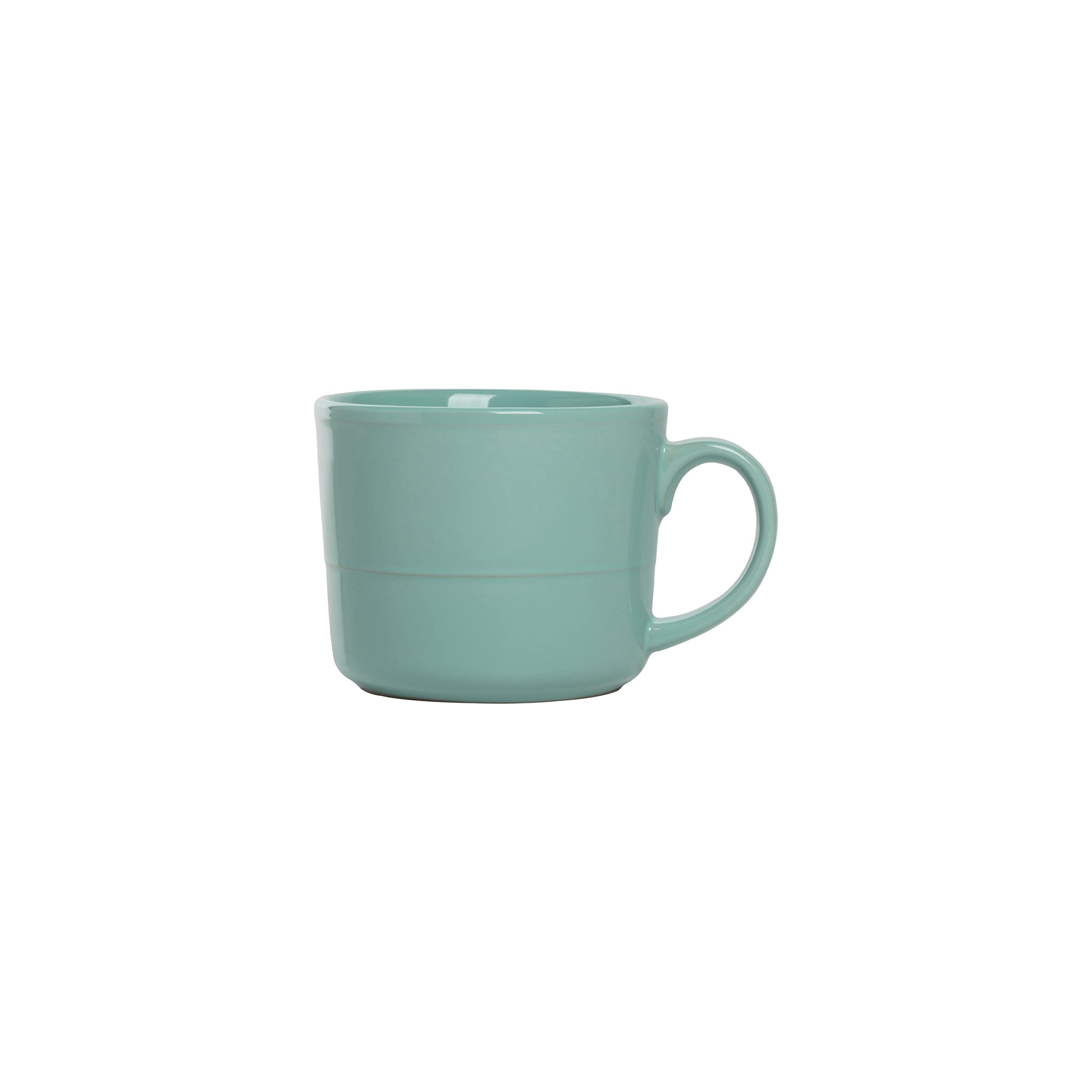 Double Line 3.75''/12 Oz Mug, Set Of 6, Seafoam