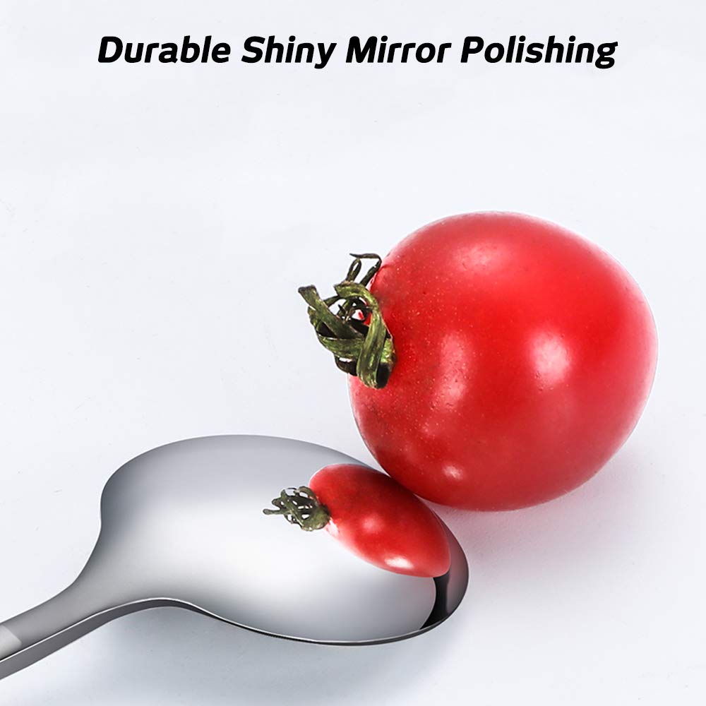 Pack Of 8, Stainless Steel Espresso Spoons, Findtop Mini Teaspoons Set For Coffee British Tea Dessert Cake Ice Cream Cappuccino,