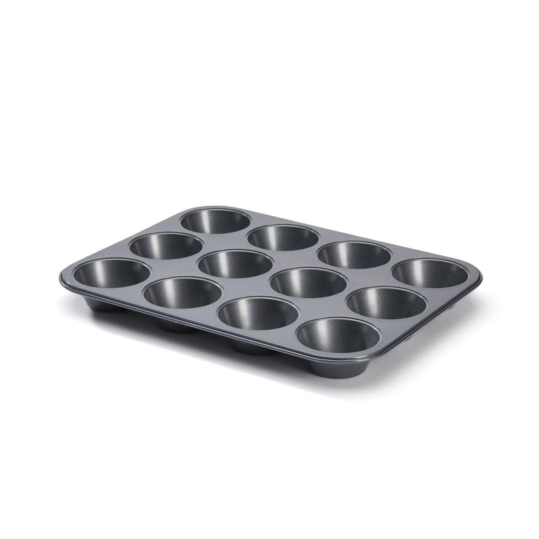 De Buyer Nonstick Muffin Mold - Bake Up To 12 Muffins & Cupcakes - Easy To Use & Clean - Pfoa Free