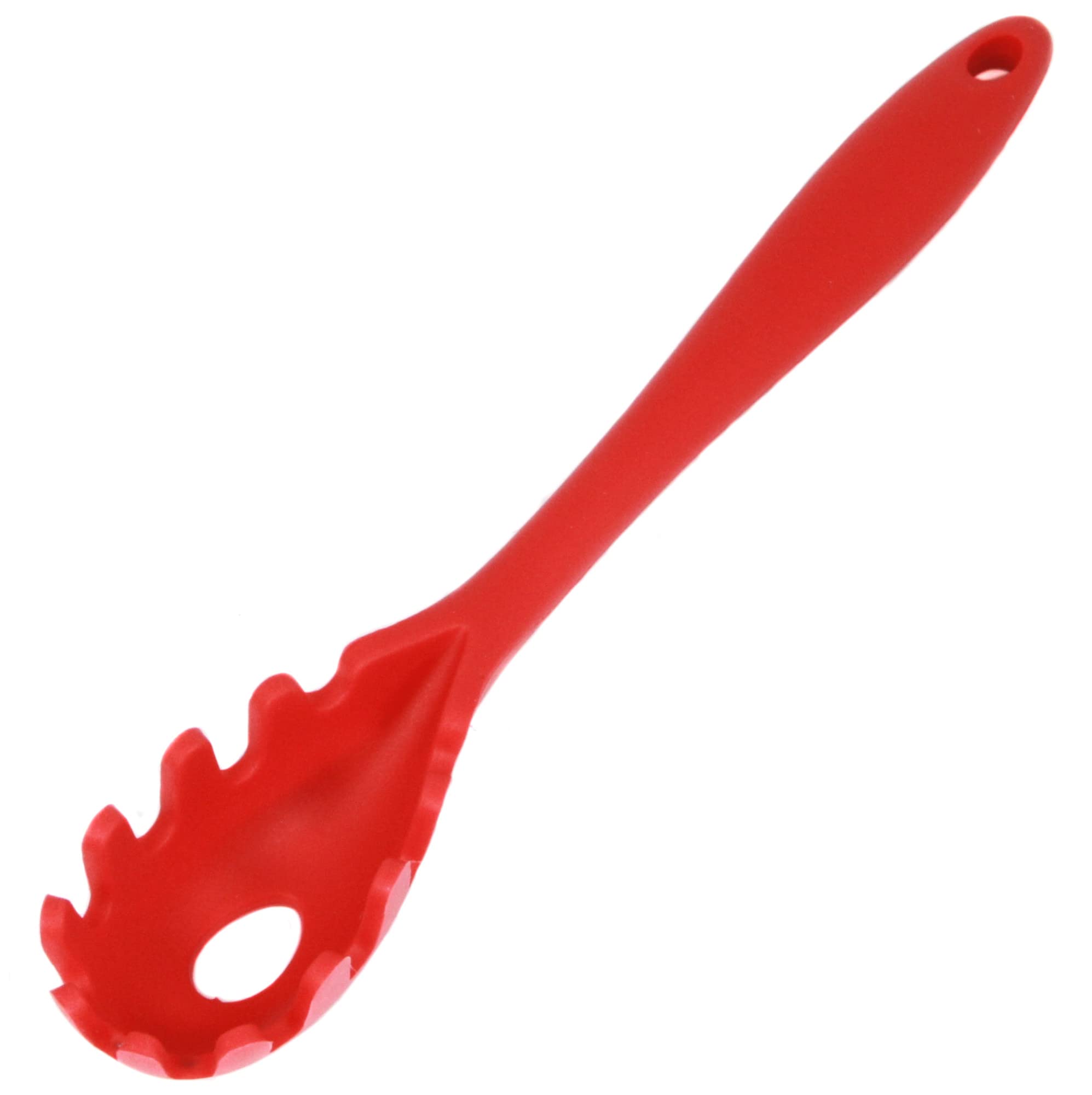 Chef Craft Premium Silicone Spaghetti/Pasta Fork, 11.5 Inch, Red