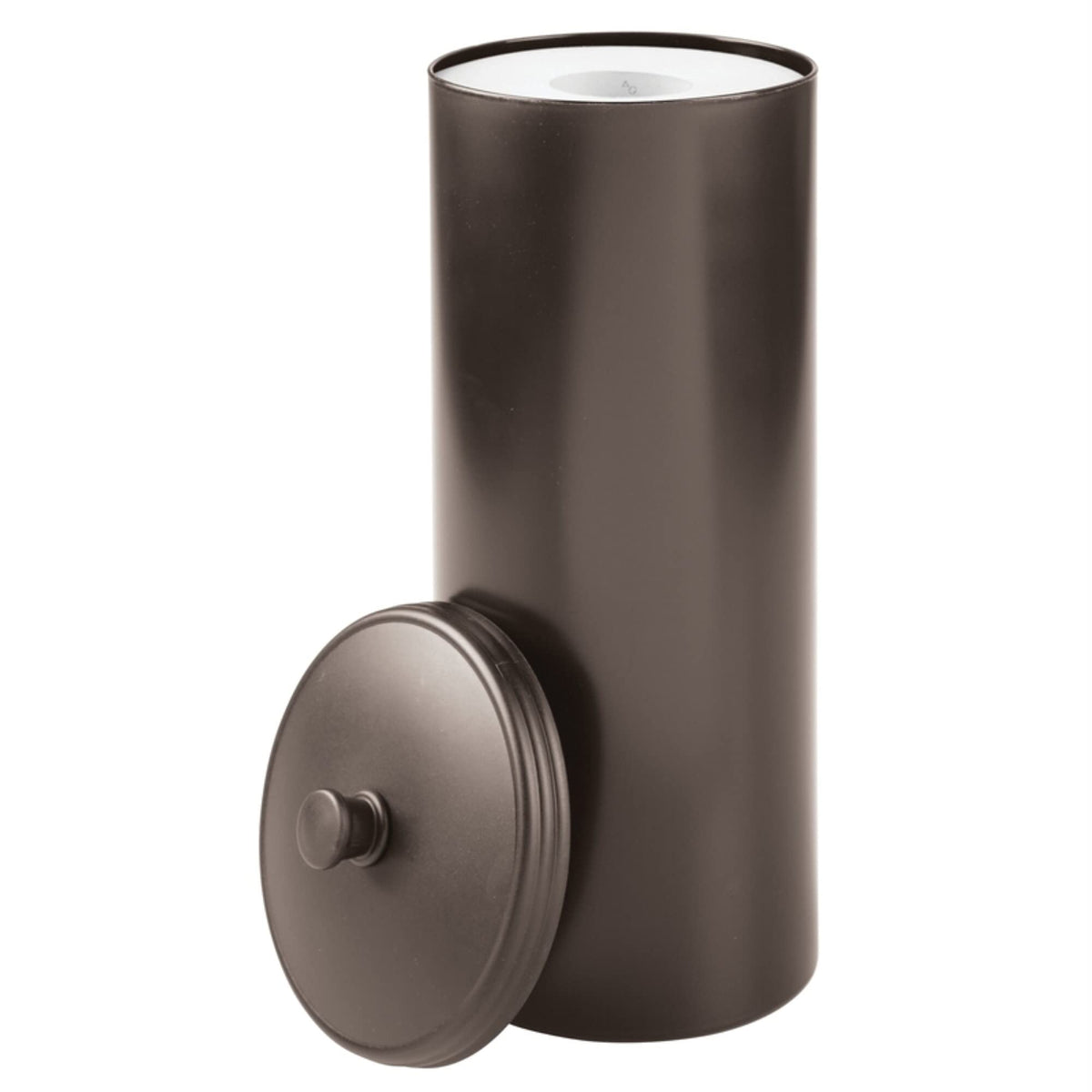 Idesign Plastic Toilet Tissue Holder Stand, The Kent Collection - Hold 3 Rolls Of Toilet Paper, 6.5 X 15.5, Bronze