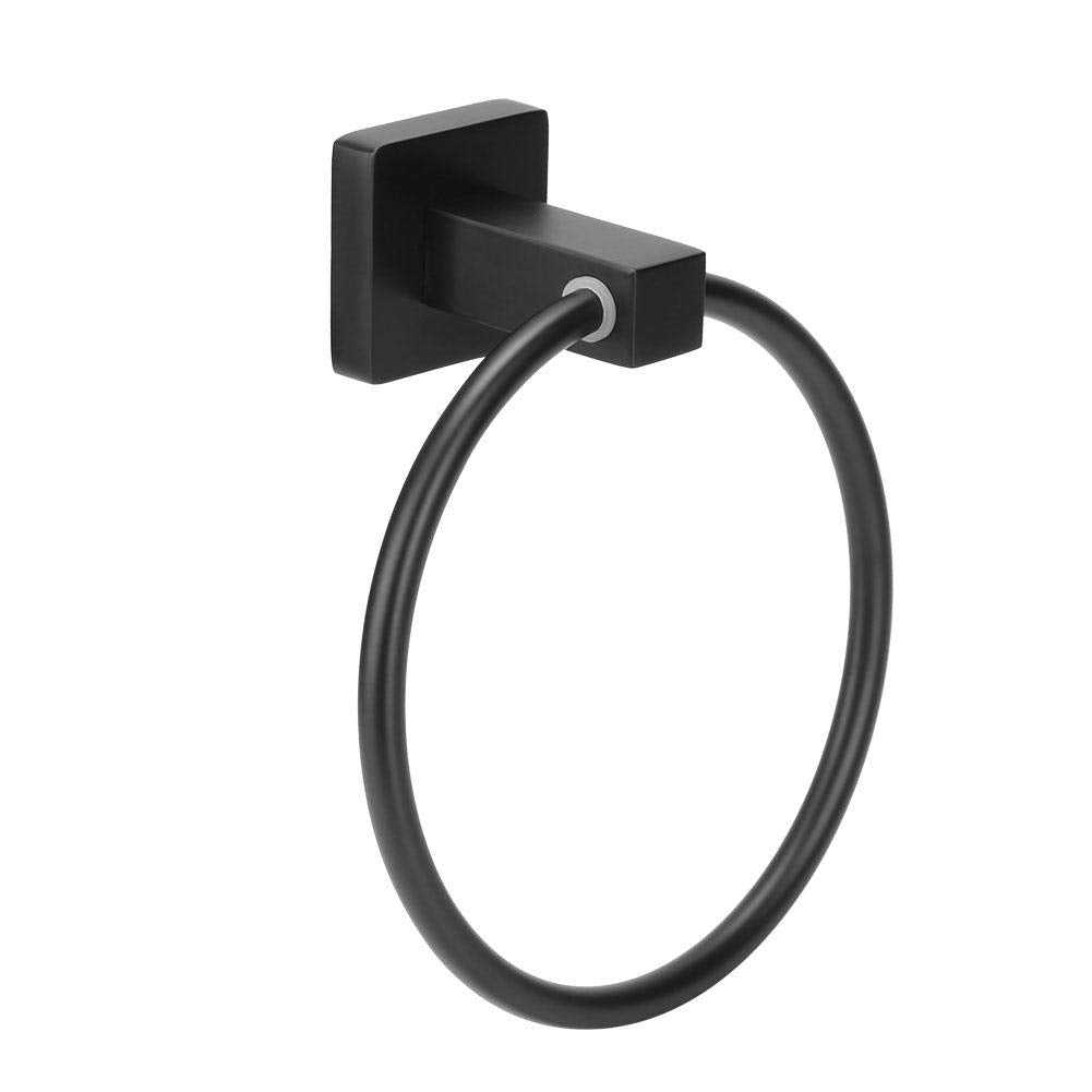 Towel Ring Simple Durable Wall Mounted Kitchen Bathroom Round Towel Rack Holder Hanger Hardware Space Saver