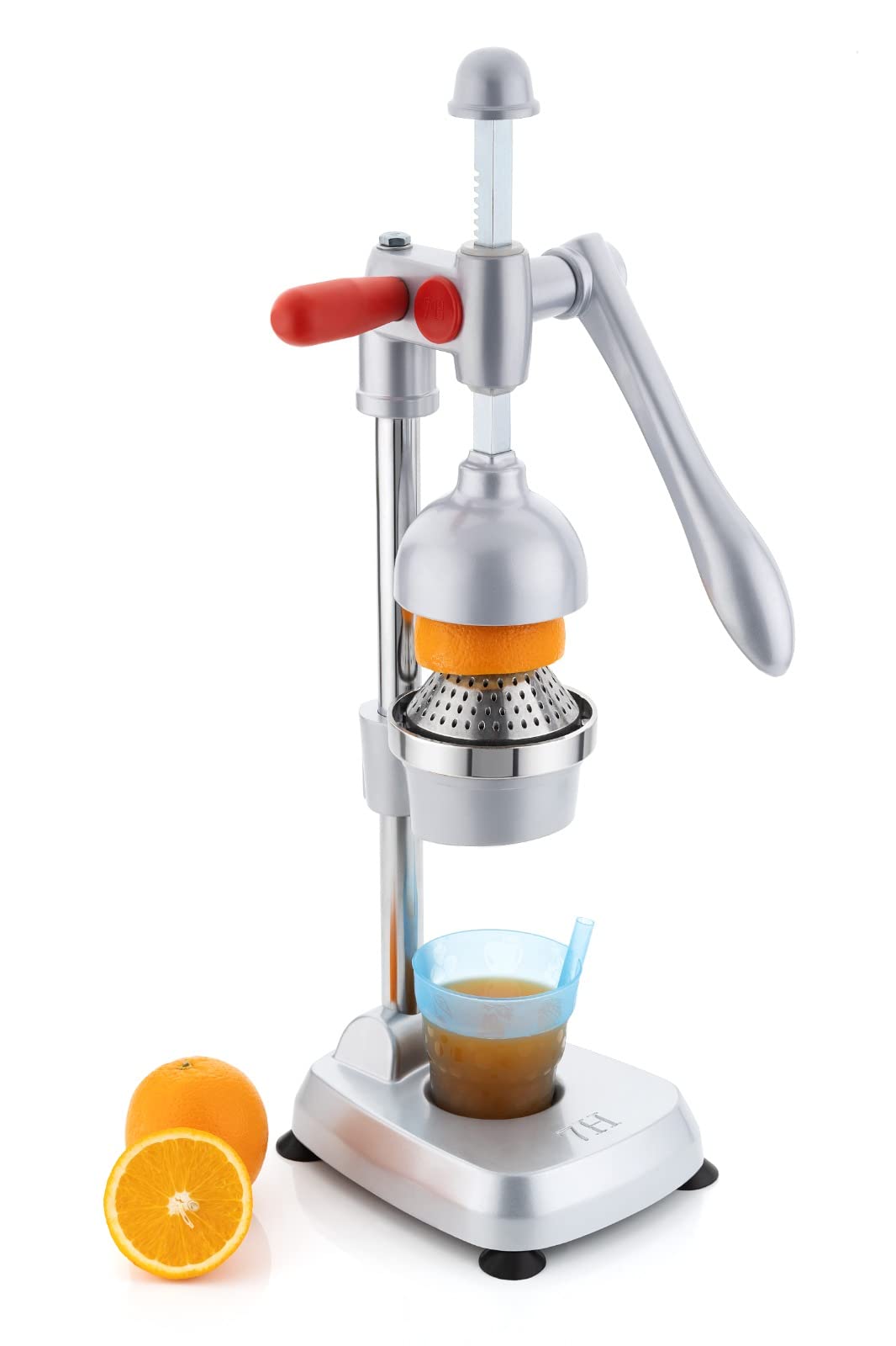 7H Hand Press Juicer Machine | Heavy Duty Citrus Manual Juicer & Orange Squeezer For Fruits & Vegetables | Handheld Juice Extrac