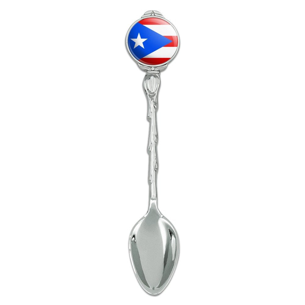 Puerto Rico Country Flag Novelty Collectible Demitasse Tea Coffee Spoon