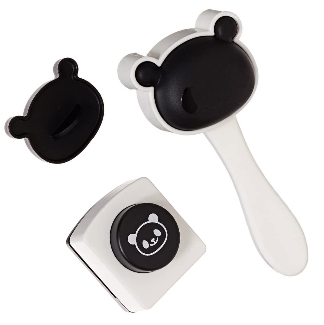 Velidy Bento Accessories Rice Ball Mold,Cartoon Panda Sushi Maker Mould Seaweed Cutter Bento Nori Kitchen Rice Mould For Kids Pa