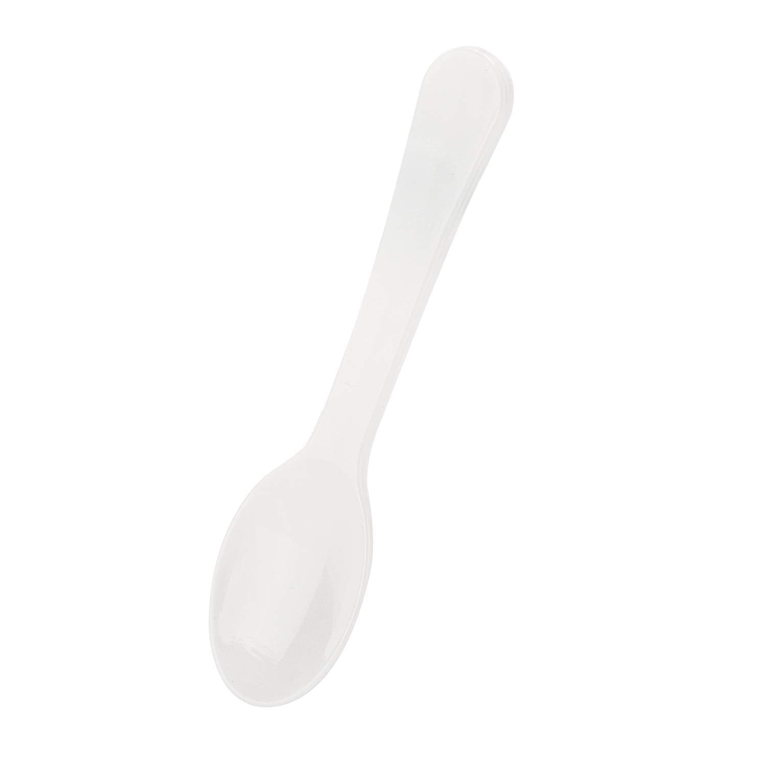 Gmark 100Pc 3'' Taster Spoons Plastic Mini Spoons, Ice Cream Spoons Dessert Spoons White 1 Box Set Gm1002F