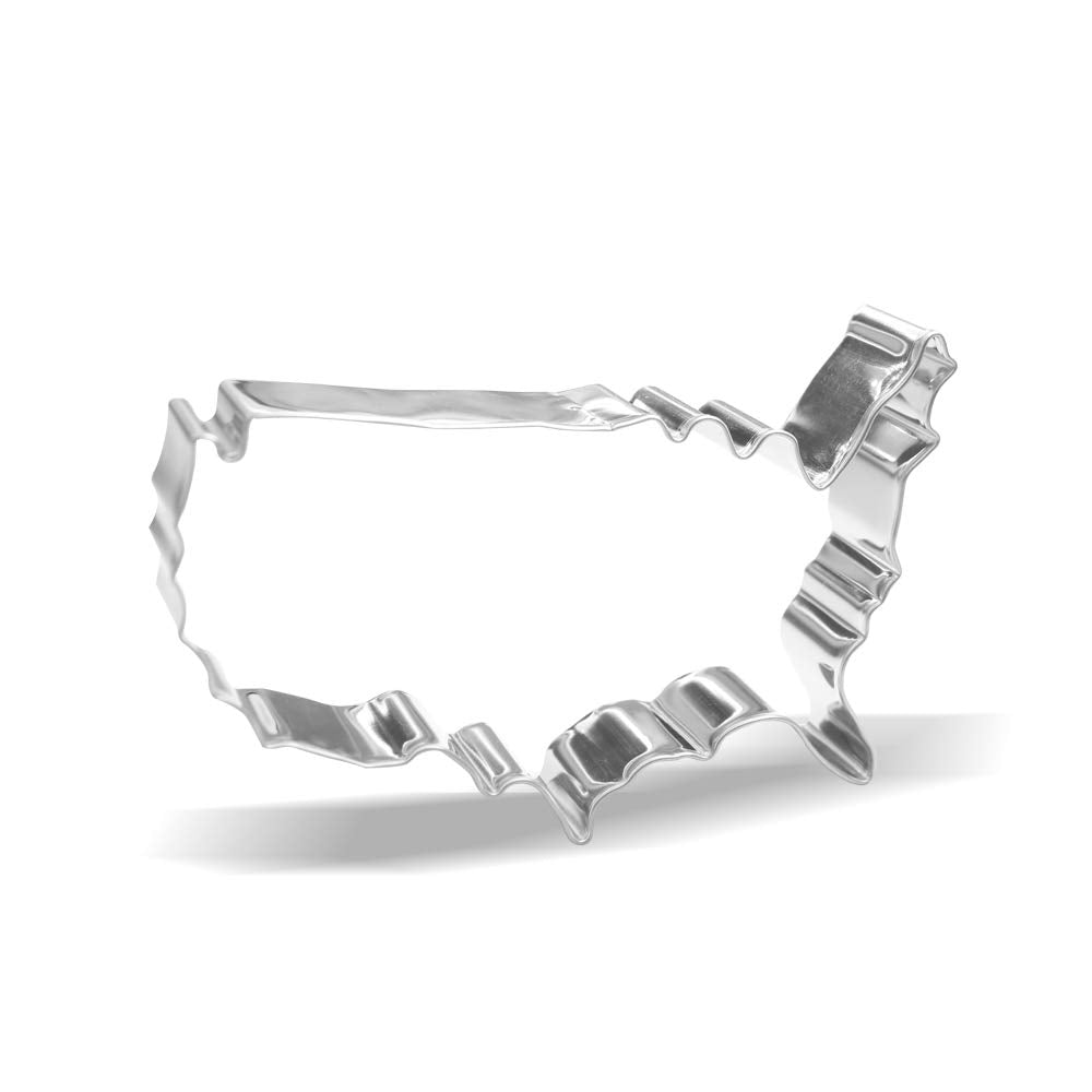 4.7 Inch American Map Cookie Cutter - Stainless Steel