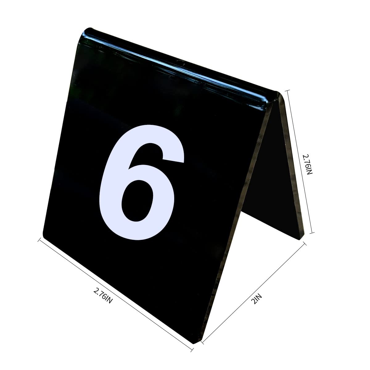 Table Numbers 1-25 Black Acrylic Table Numbers Double Side Number Table Tent Number For Wedding Reception