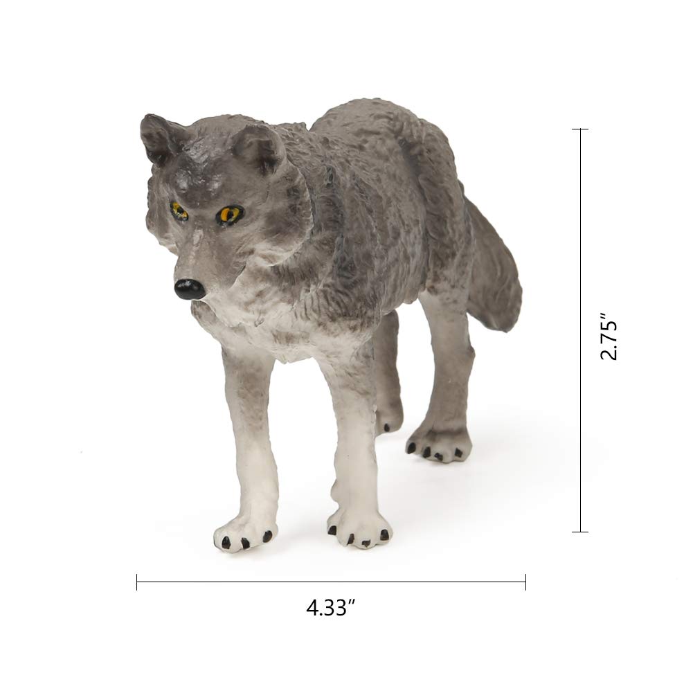 Restcloud 7Pcs Wolf Toy Figurines Set Wolf Animals Figures (Wolf Set B)