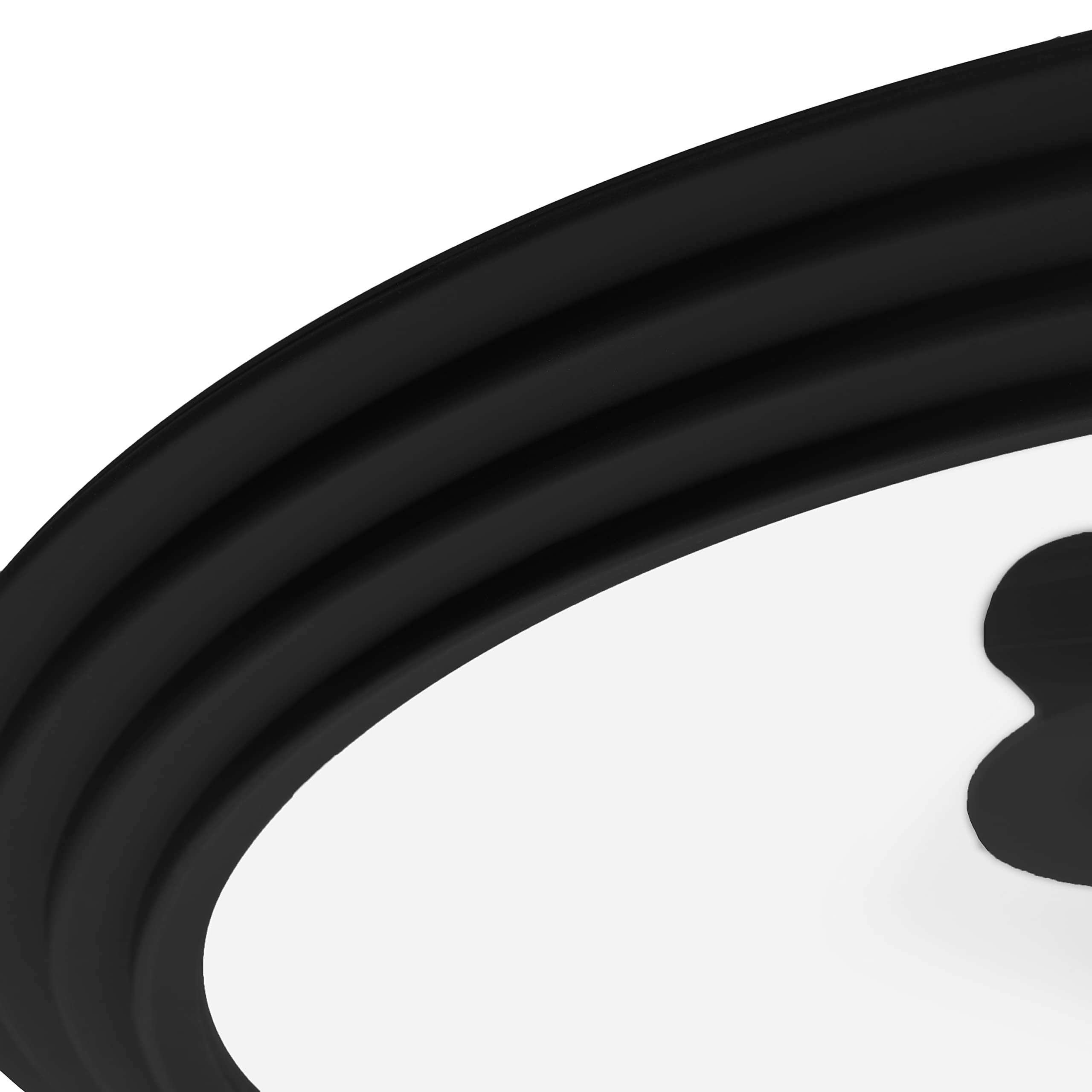 Universal Silicone Glass Lid Set For Pots Pans & Skillet Size 7, 7.5, 8, 8.5, 9, 9.5,10, 10.5,11 & 11.5 '' Inches, Tempered Glas