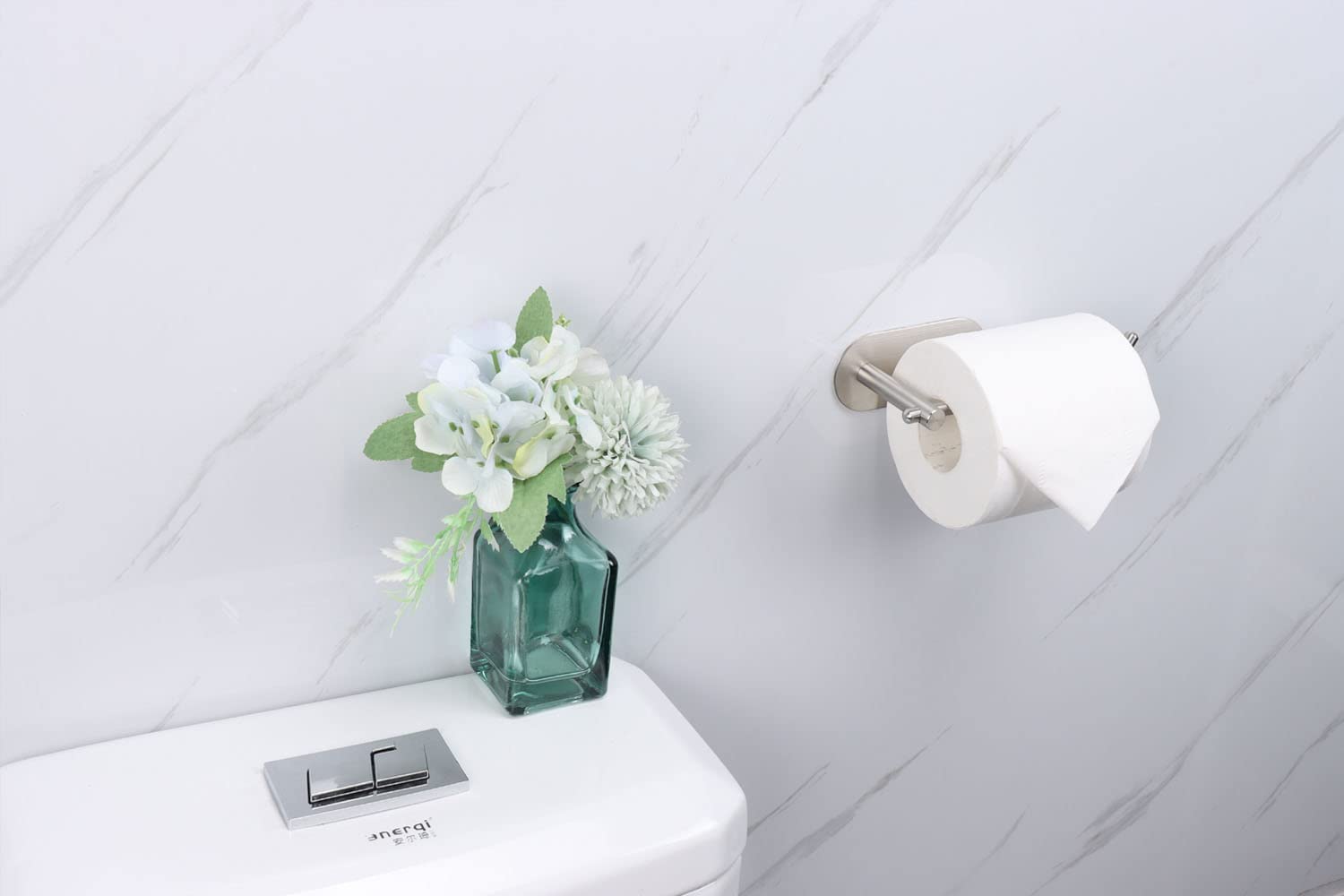 Non Perforated Toilet Paper Holder For Bathrooms And Bathrooms, Adhesive For Bathrooms And Bathrooms, Stainless Steel