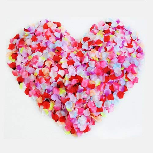 Neo LOONS 1000 Pcs Artificial Silk Rose Petals Decoration Wedding Party Color Lavender & Purple