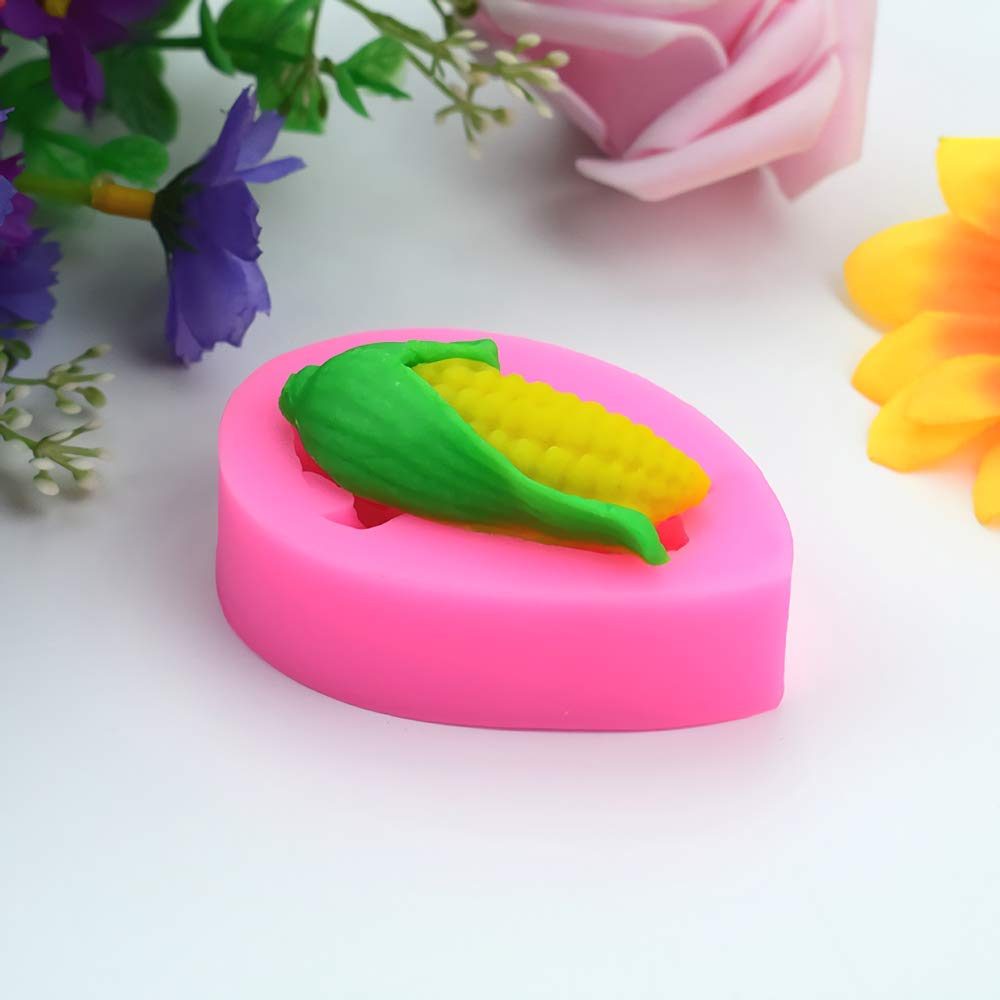 Corn Silicone Fondant Mold Chocolate Candy Mold Cupcake Cake Topper Decorating Tools Polymer Clay Crafting Epoxy Resin Jewelry M