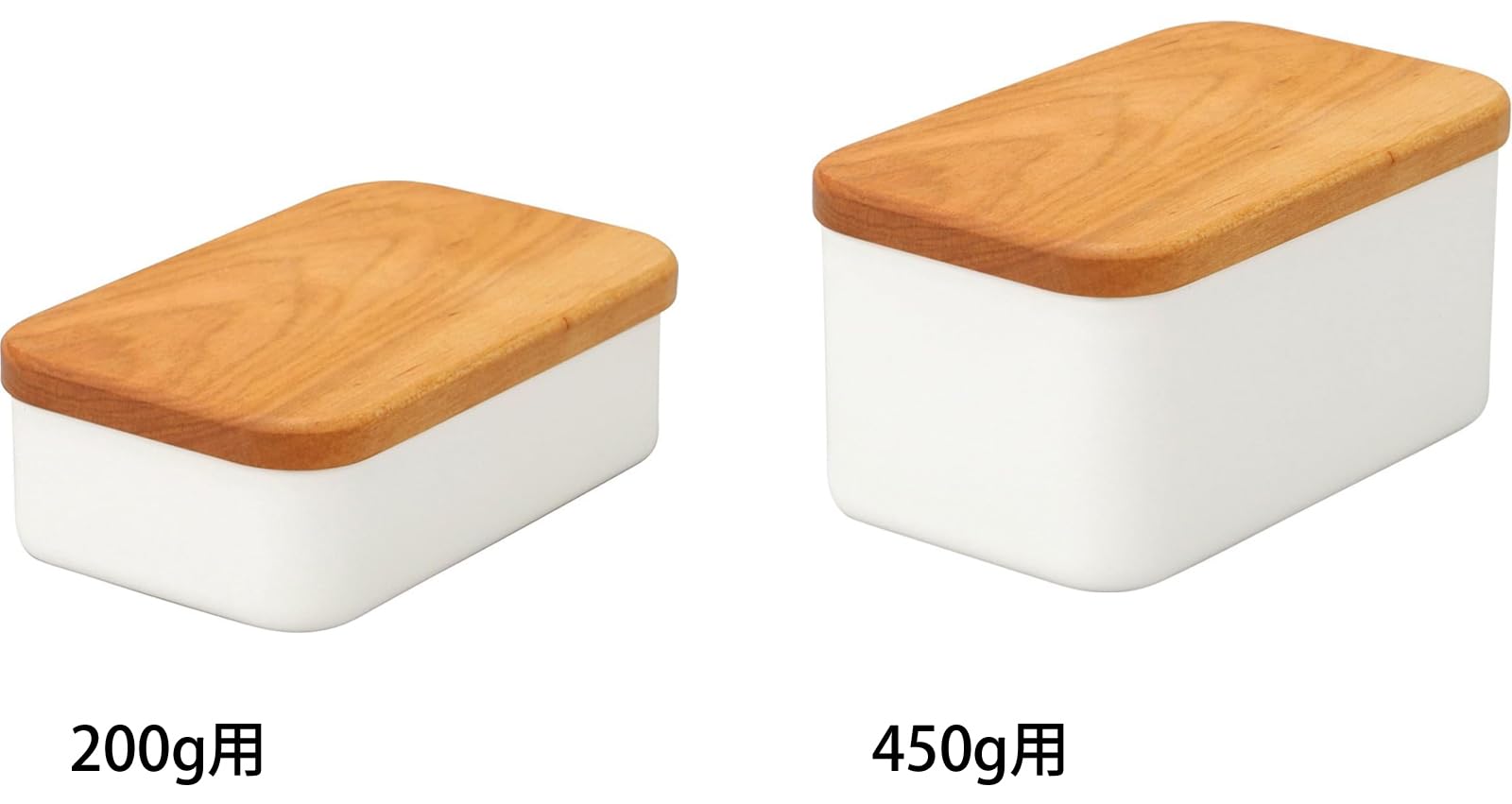 Noda Horo Bt-450 Butter Case, Enamel, 15.9 Oz (450 G), White, Made In Japan