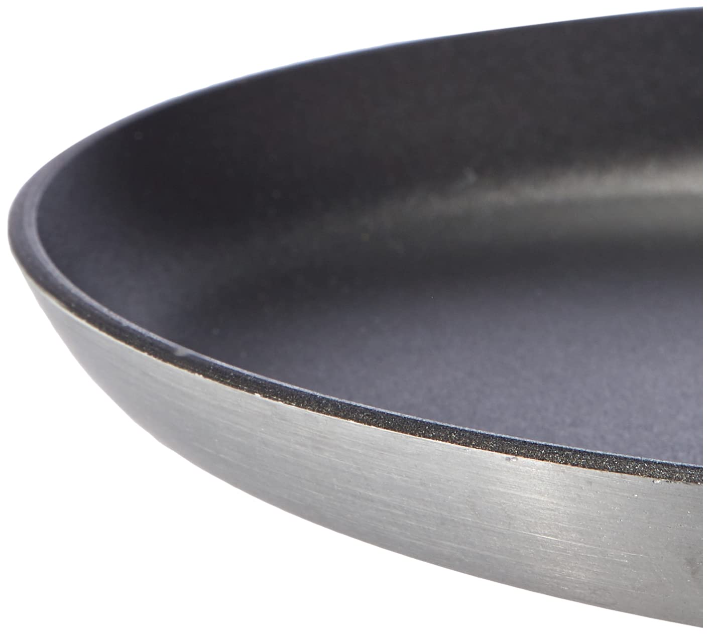 Pentole Agnelli Crespelle Professional Aluminium Anti-Adherent Pancake Pan 3 Mm. With 1 Handle, Diameter 24 Cm, Black
