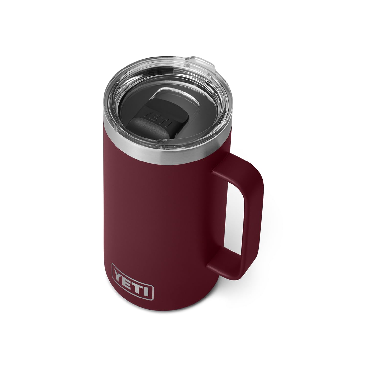 Yeti Rambler 24 Oz Mug, Vacuum Insulated, Stainless Steel With Magslider Lid, Wild Vine Red