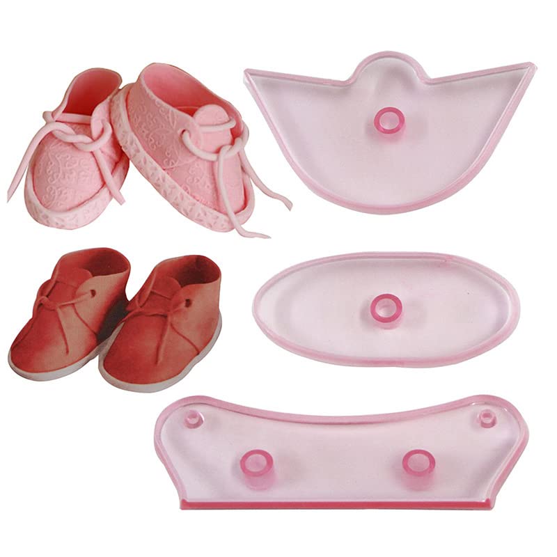 3Pcs/Set Children Baby Shoes Silicone Molds For Fondant Candy Making Chocolate Mold Desserts Ice Cube Gum Clay Biscuit Plaster R