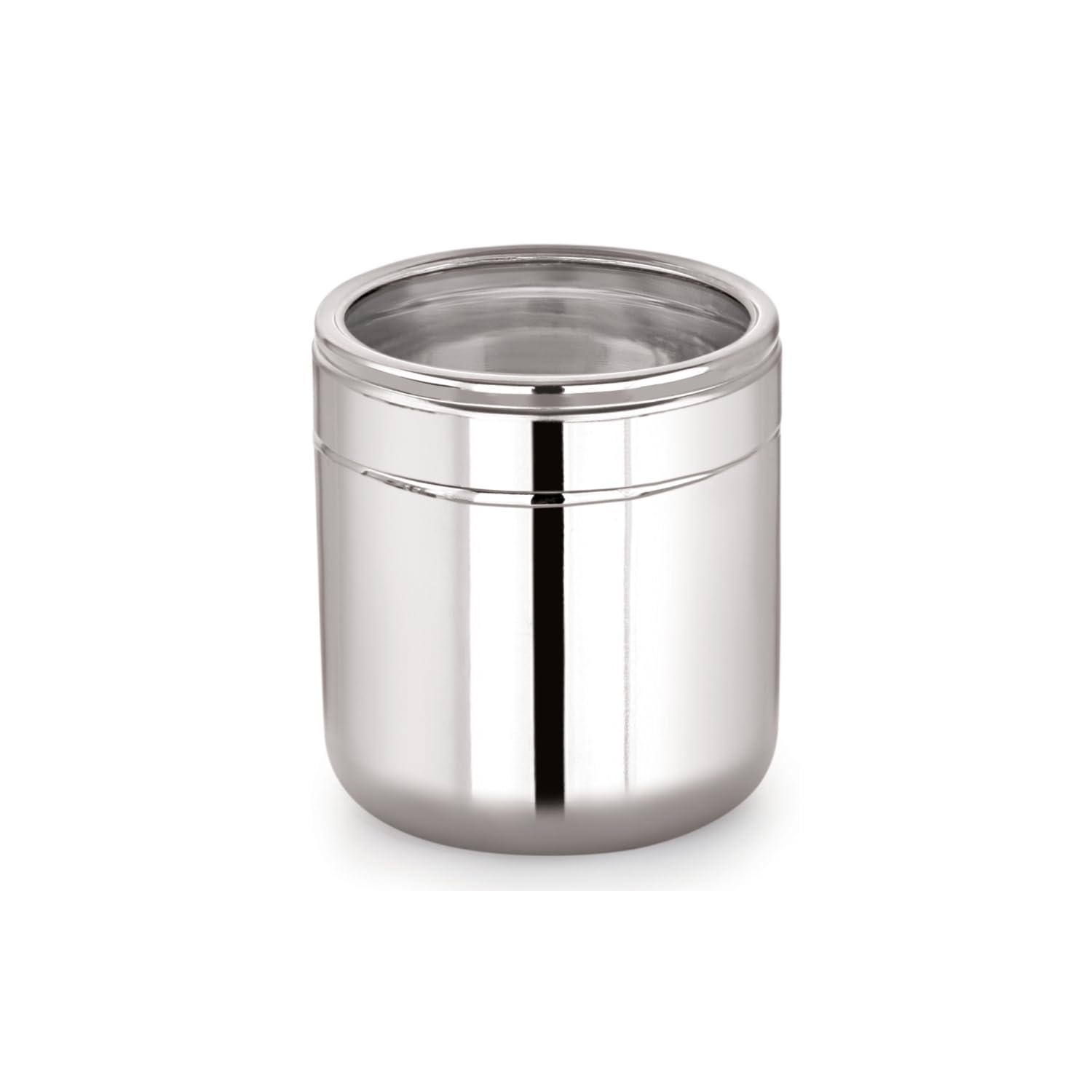 Sizzle Flash Stainless Steel Canisters/Dabba/Storage Containers For Kitchen With See Through Lid 600 Ml  1Pcs