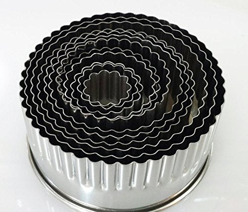 12 Pieces Tall Round Cutter Set (Fluted)