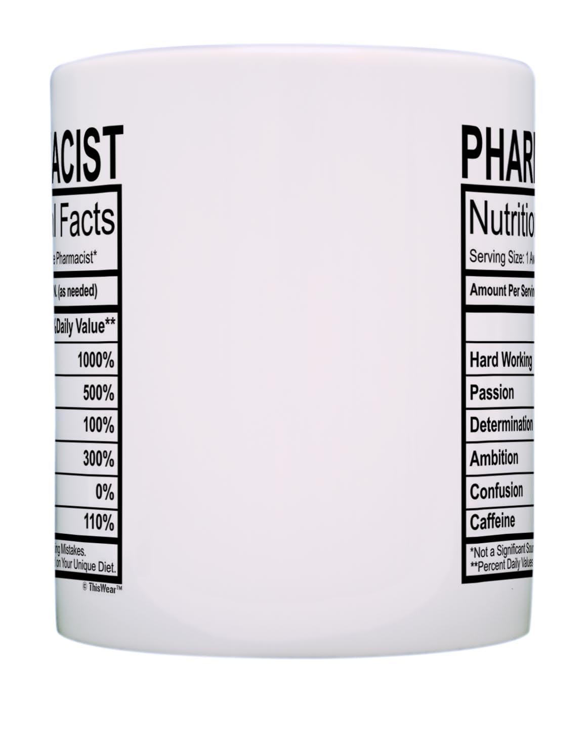Pharmacist Gifts For Women Pharmacist Nutritional Facts Pharmacist Graduation Gifts Pharmacist Gift Ideas Gift Coffee Mug Tea Cu