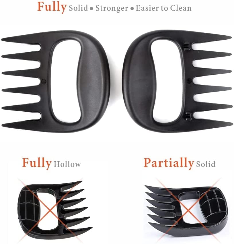 Kitchendao Meat Shredder Claw, Fully Solid To Create Strongest Bbq Meat Forks, Lock Mechanism For Safe Storage, Bpa Free, Smoker