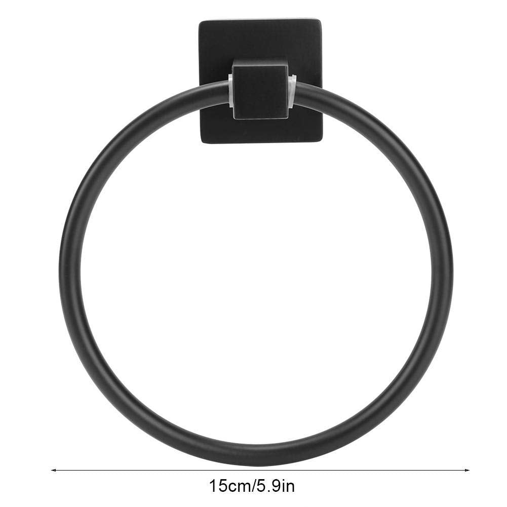 Towel Ring Simple Durable Wall Mounted Kitchen Bathroom Round Towel Rack Holder Hanger Hardware Space Saver