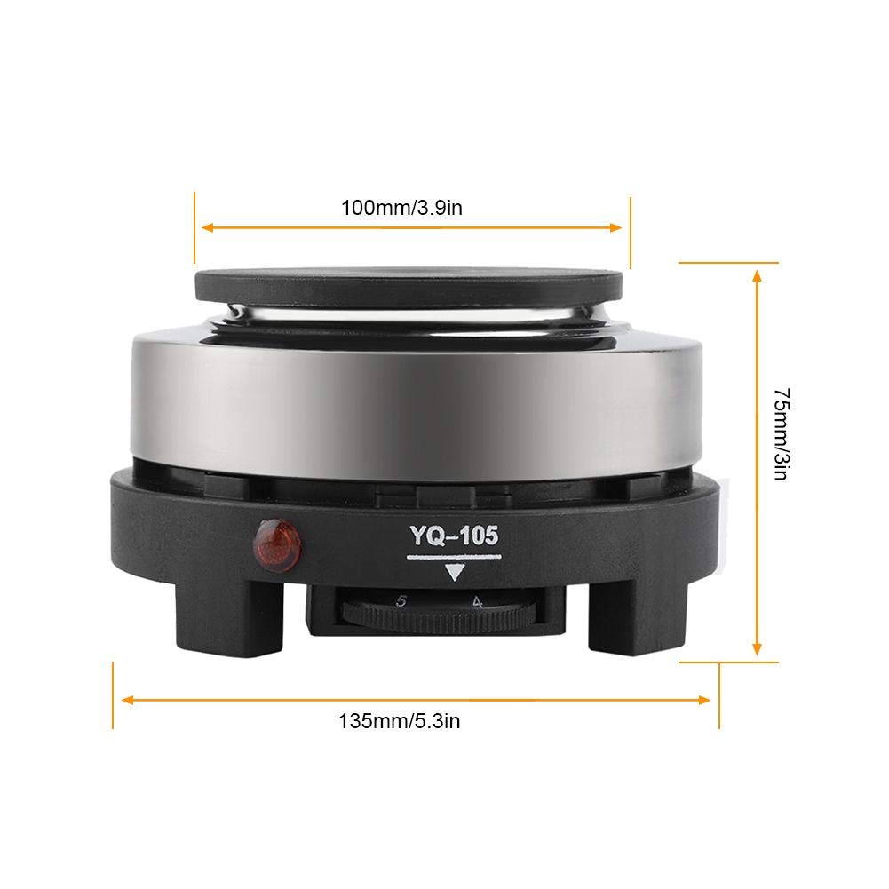 Maxmartt Mini Electric Heater Stove, 500W Round Hot Plate Portable Countertop Burner For Ceramic Glass Kettle Single Plate Cookt