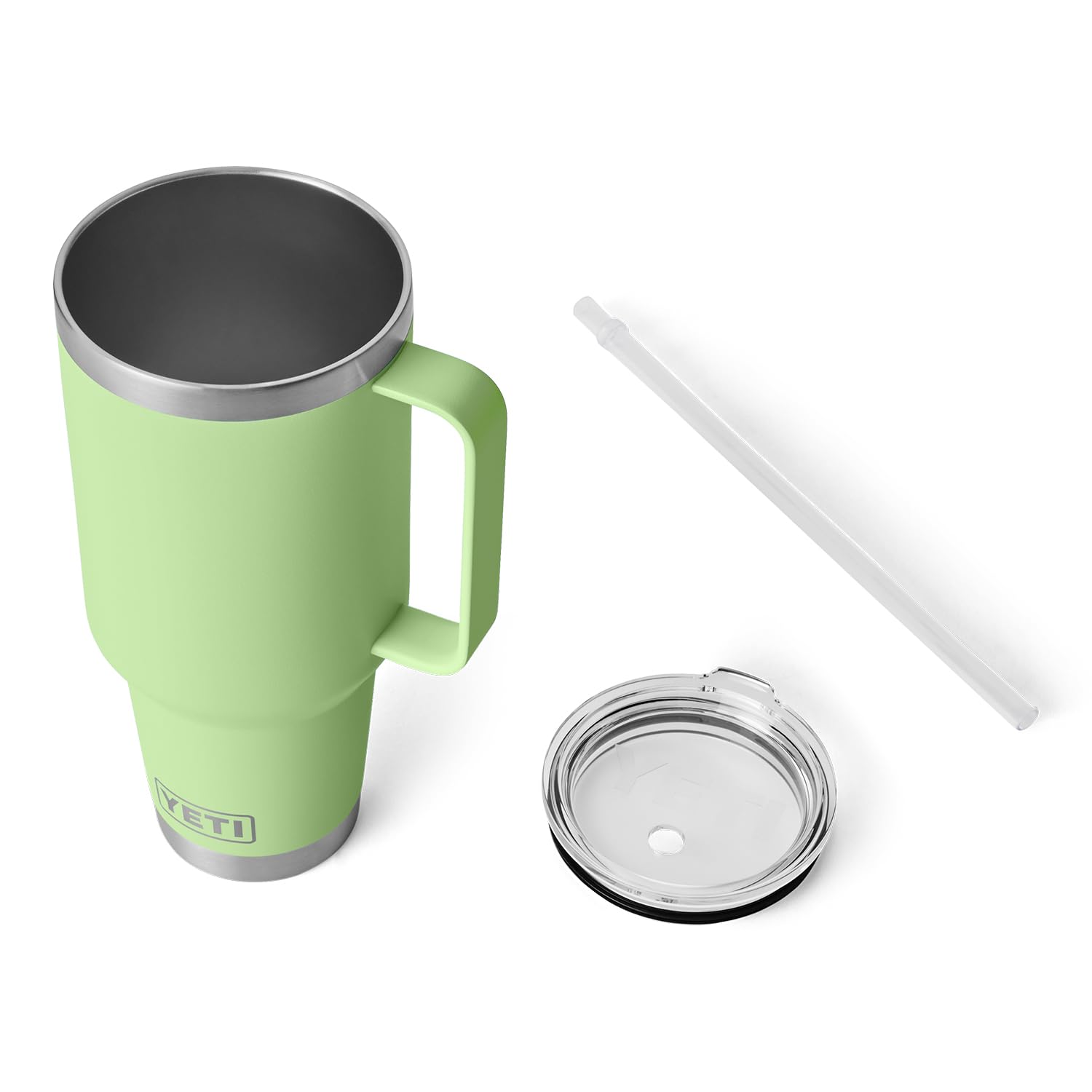 Yeti Rambler 42 Oz Straw Mug, Vacuum Insulated, Stainless Steel, Key Lime