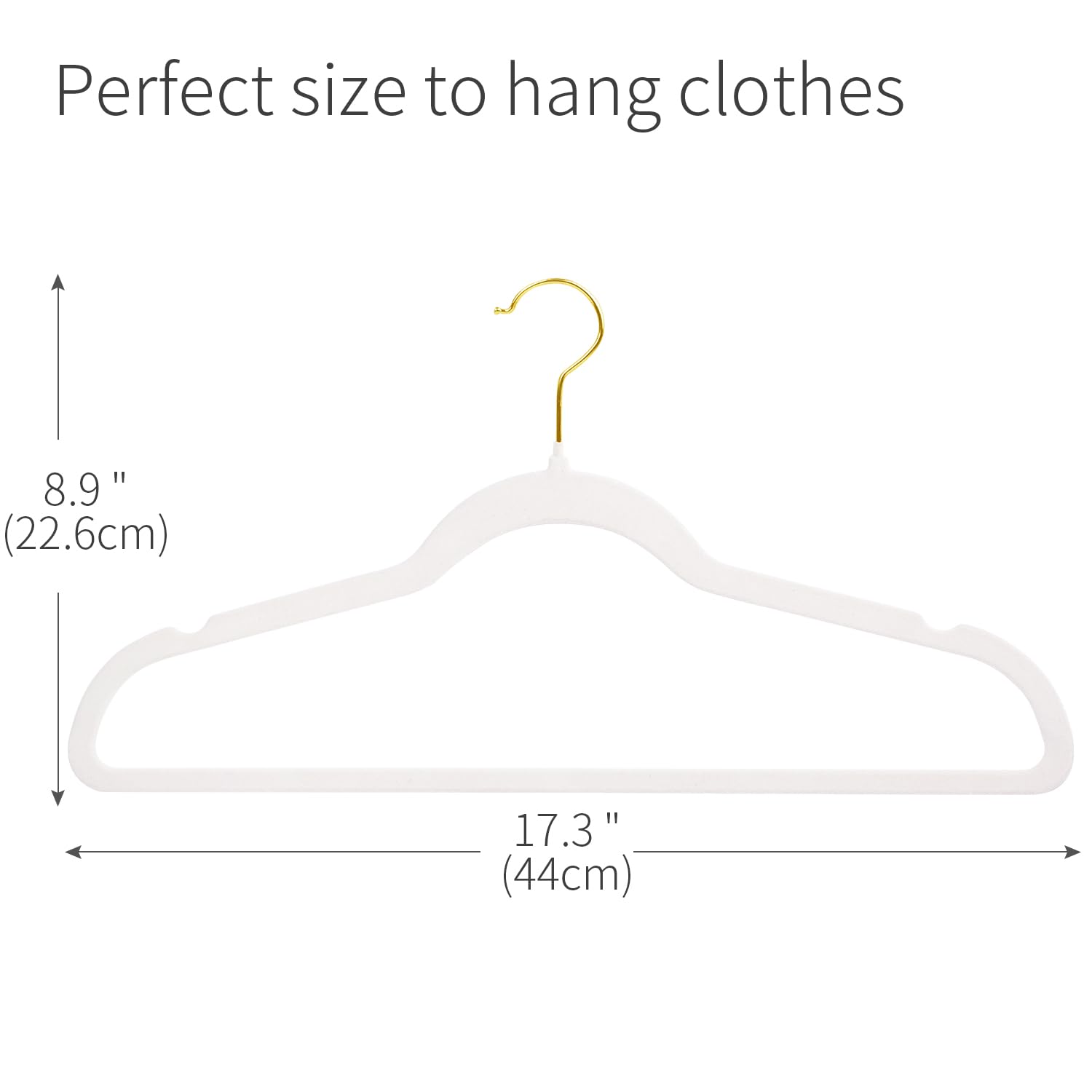 Mangotree Velvet Hangers, Coat & Suite Hangers, No-Slip Felt Hangers, Ultra-Slim Space Saving Hangers, Sturdy Clothes Hangers, 3
